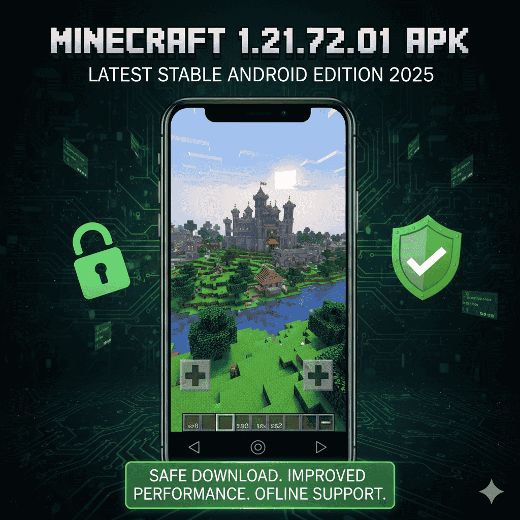 Download Minecraft 1.21.72.01 APK for Android latest version offline gameplay guide