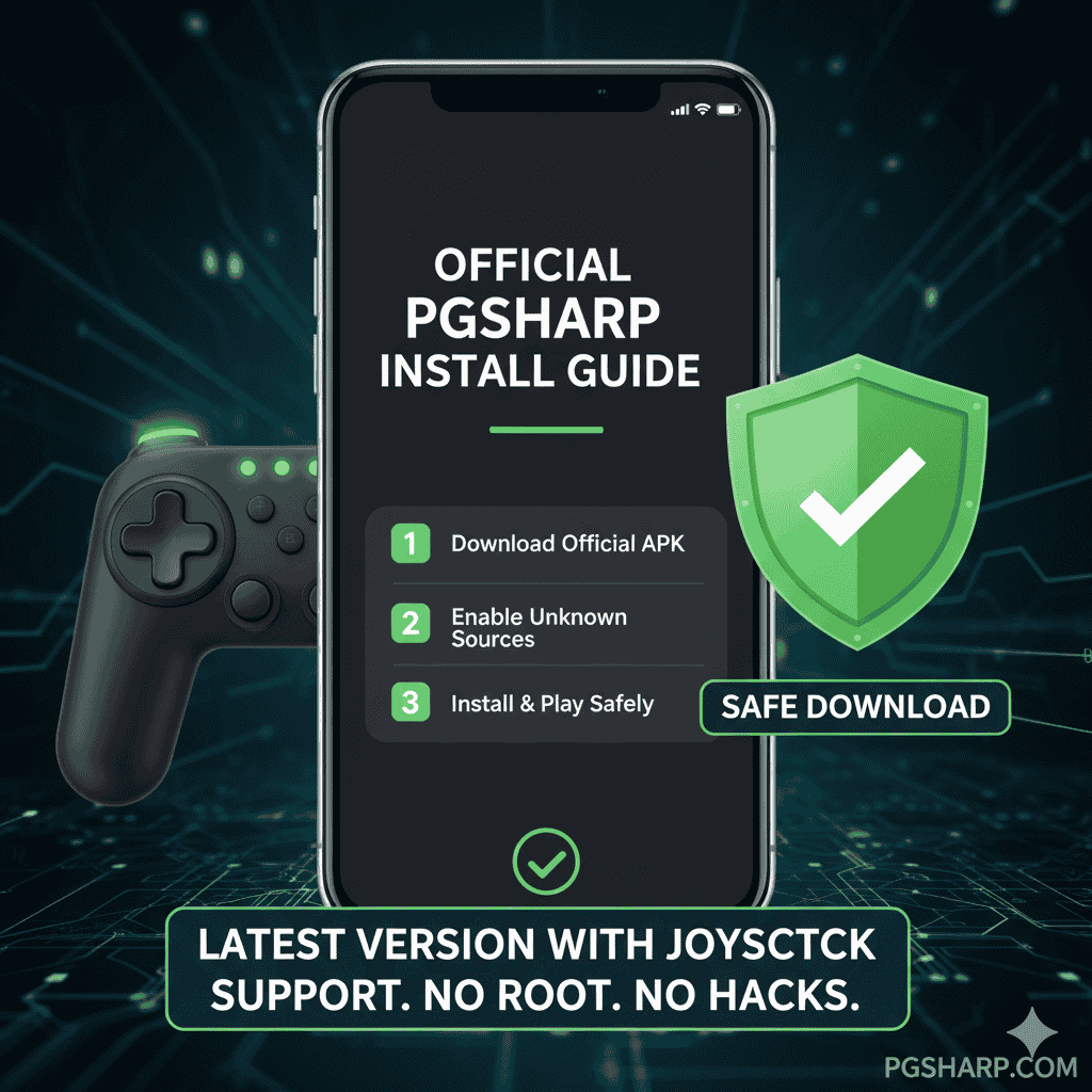 PGSharp download APK guide for Android with joystick support