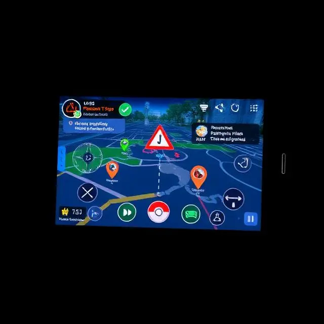 PGSharp APK for Android with joystick feature and Pokémon GO map navigation screen