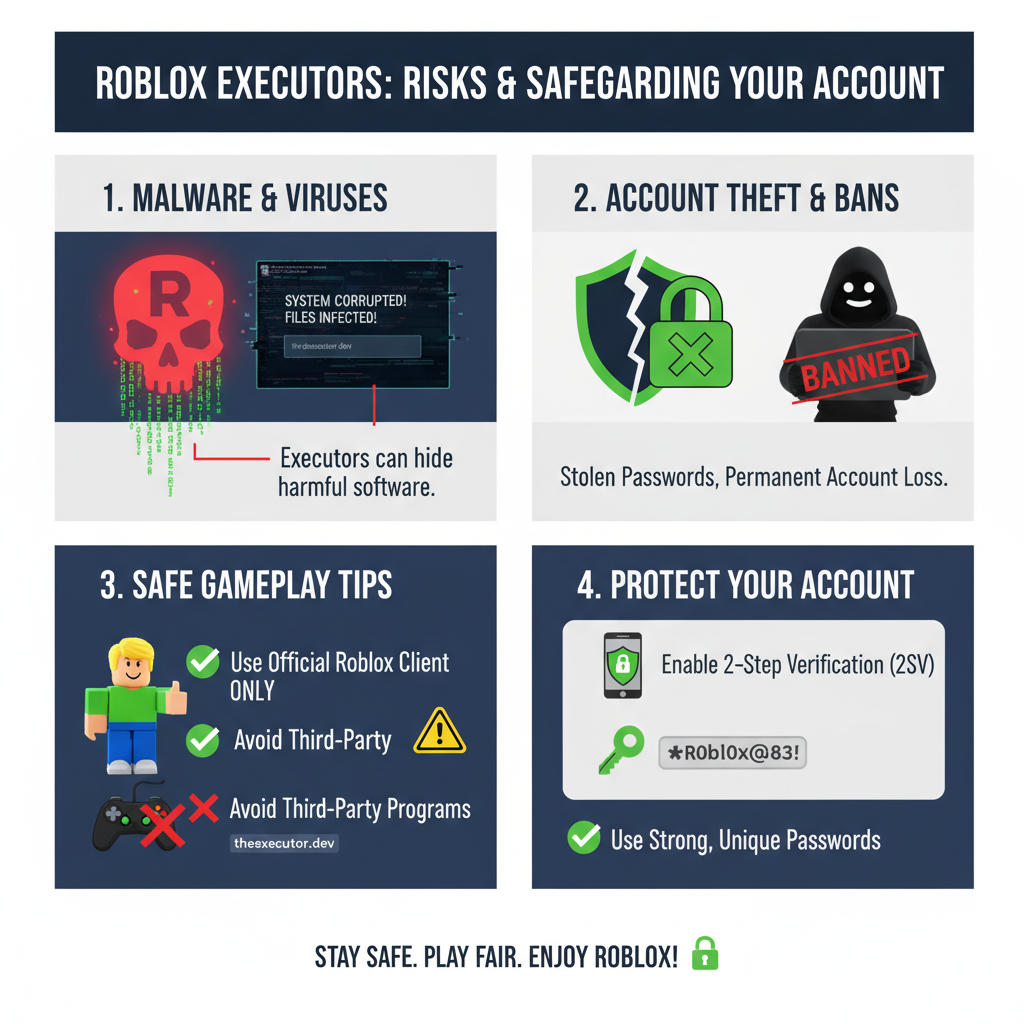 Roblox executor theexecutor.dev risks warning safe gameplay