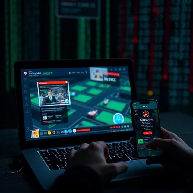 Roblox executor risks warning showing cybersecurity alert concept and account safety in online gaming