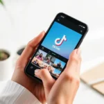 Smartphone showing short-form video app interface concept for APK installation and latest version update guide