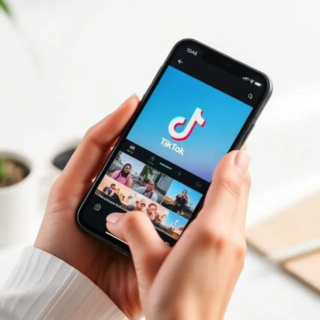 Smartphone showing short-form video app interface concept for APK installation and latest version update guide